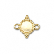 BY31&reg; Stainless Steel - Rostfrei Stahl Zwischenst&uuml;ck mit Fassung f&uuml;r SS16 Flat Back Gold