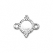 BY31&reg; Stainless Steel - Rostfrei Stahl Zwischenst&uuml;ck mit Fassung f&uuml;r SS16 Flat Back Silver