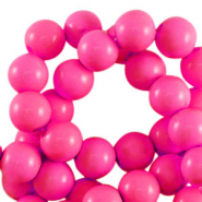 6 mm Acrylperlen shiny Fuchsia pink