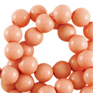 4 mm Acrylperlen shiny Coral orange