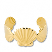 Armbänder aus Stainless Steel - Rostfreiem Stahl Bangle Muschel Gold