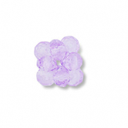 Top Facett Perlen Anh&auml;nger Blume Transparent lilac