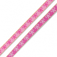 BY31&reg; Schmuckband mit Text Schleifen Dark pink-light pink-gold