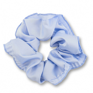 Scrunchie-Stoff Haargummi Seidig Blue