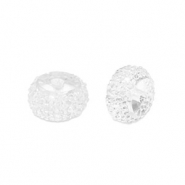 Resin Perlen Rondell 10mm Transparent