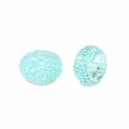 Resin Perlen Rondell 8mm Light blue