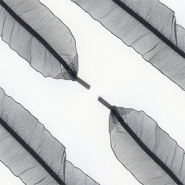 Trendy Schn&uuml;rsenkel Organza Black