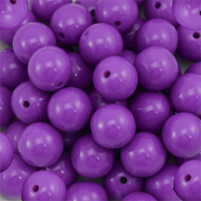 14 mm DQ Acrylperlen Purple