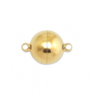 Stainless Steel - Rostfrei Stahl Schmuckzubeh&ouml;r Magnetverschluss Ball 8mm Gold