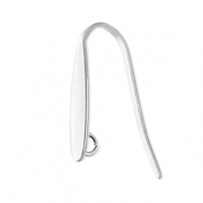 Stainless Steel - Rostfrei Stahl Schmuckzubeh&ouml;r Ohrringe / Ohrh&auml;nger mit &Ouml;se Silver