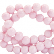 6 mm Glasperlen opaque Light mauve pink