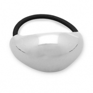 Haarschmuck Haargummi mit Metall Silver-black
