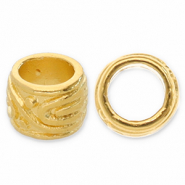 Metall Perlen DQ Tube Gold (Nickelfrei)