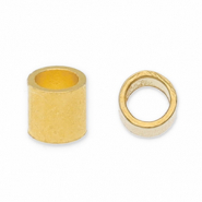 Metall Zubehör DQ Quetschperlen Tube Gold (Nickelfrei)