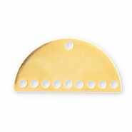 Eco-brass&reg; Metall Anh&auml;nger DQ Zwischenst&uuml;ck Gold (Nickelfrei)