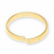 Metall Zubeh&ouml;r DQ Spaltring Gold (Nickelfrei)