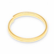 Metall Zubeh&ouml;r DQ Spaltring Gold (Nickelfrei)