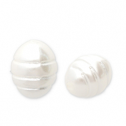 Imitationsperlen Rice White