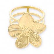 Schalringe aus Stainless Steel - Rostfreiem Stahl Blume Gold