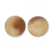 Resin Perlen 12mm Camel-light brown