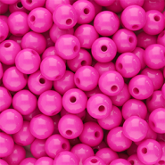 8 mm Acrylperlen Shiny Magenta pink