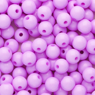 8 mm Acrylperlen Shiny Lilac pink