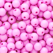 8 mm Acrylperlen Shiny Pink