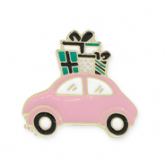 Broschen Auto mit Geschenke Gold-pink-white-green