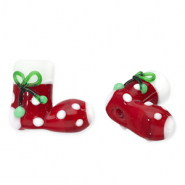 Glasperlen Weihnachtsstrümpf Red-white