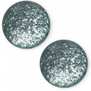 12 mm classic Cabochon Polaris Elements Paipo Petrol green