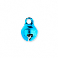 Metall Anh&auml;nger Gl&ouml;ckchen 6mm Blue