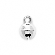 Metall Anh&auml;nger Gl&ouml;ckchen 6mm Silver