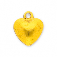 Metall Anh&auml;nger Gl&ouml;ckchen Herz Gold