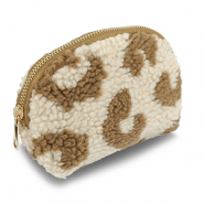 BY31&reg; Etui Teddy mit Leopard-Print Beige brown-brown