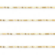 Stainless Steel - Rostfrei Stahl Schmuckzubehör Gliederkette Figarokette Gold