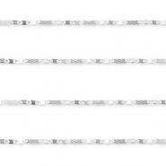 Stainless Steel - Rostfrei Stahl Schmuckzubehör Gliederkette Figarokette Silver