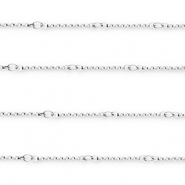 Stainless Steel - Rostfrei Stahl Schmuckzubehör Gliederkette Länglich Silver