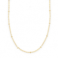 BY31&reg; Stainless Steel - Rostfrei Stahl Gliederketten mit Kugeln Gold