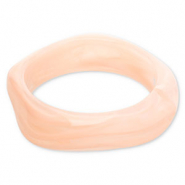 Resin-Armbänder Bangle Light pink-white