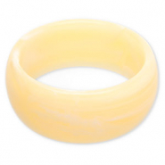 Resin-Armbänder Bangle Vanilla yellow-white
