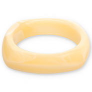Resin-Armbänder Bangle Vanilla yellow-white