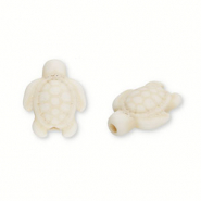 Perlen Keramik Schildkröte Ivory beige