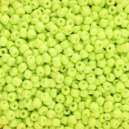 Glasperlen Rocailles 6/0 (4 mm) Lime yellow