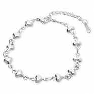 Armbänder aus Stainless Steel - Rostfreiem Stahl Herz Silver