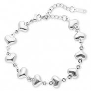 Armbänder aus Stainless Steel - Rostfreiem Stahl Herz Silver