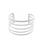 Armbänder aus Stainless Steel - Rostfreiem Stahl Bangle Silver