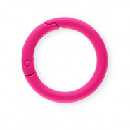 Farbiges Zubeh&ouml;r Schl&uuml;ssel Anh&auml;nger Ring Neon pink