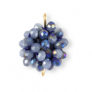 Top Facett Anhänger Zwischenstück 16mm Seaport blue