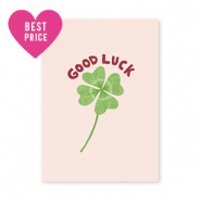 BY31® SchmuckKarten "Good luck" Light pink-green-rust red