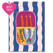 BY31® Schmuck Karten "Sardine" Blue-white